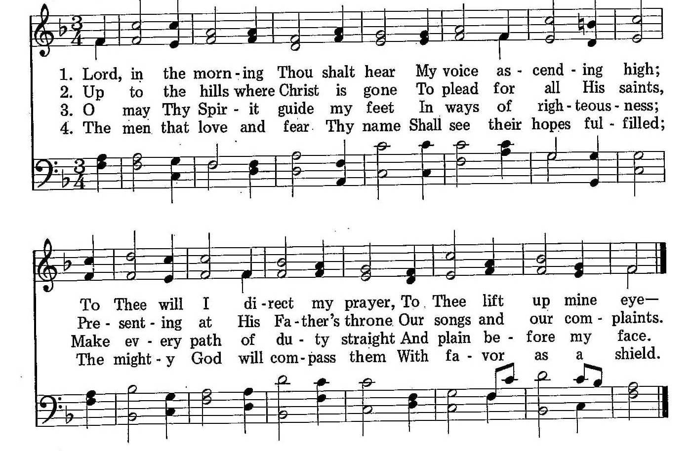 039 – Lord, in the Morning sheet music